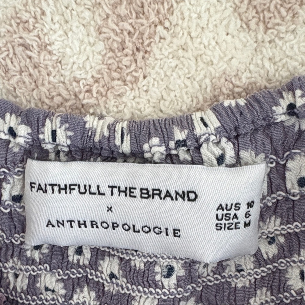 Faithfull the Brand Lavender Floral Midi Dress - Picture 3 of 5